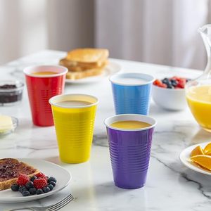 Kingstarカスタマイズサイズロゴ赤青カラフルカップ<span class=keywords><strong>16</strong></span>オンスプラスチック使い捨てPETカップビールポンパーティーカップ