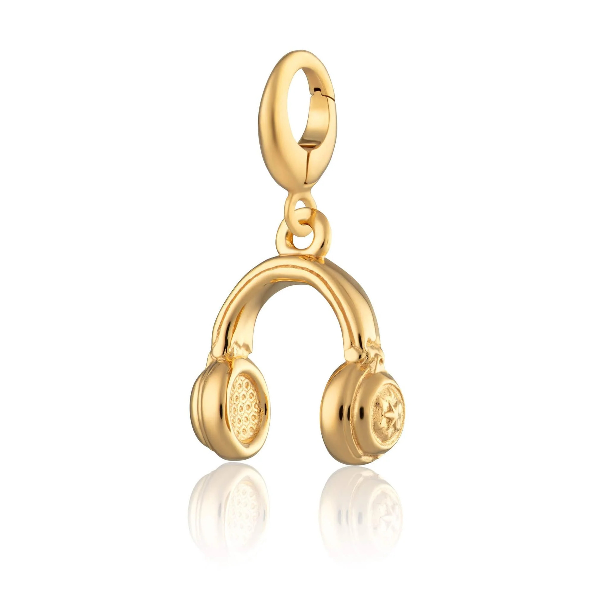 Colgante auriculares oro