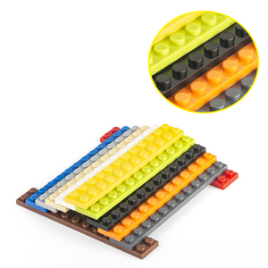 Yuetian-bloques de construcción de plástico ABS para niños, 2X12 placas, bloques educativos, bricolaje, n. ° 2445 - Product Image 4