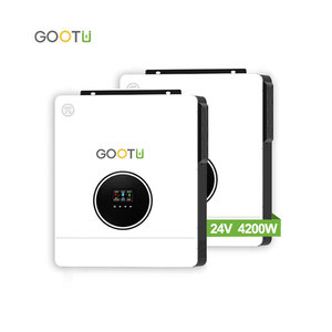 Gootu欧盟仓库24v单相混合太阳能逆变器4.2Kw宽光伏输入60-450vdc 12V Dc至交流230V太阳能逆变器 - Product Image 4