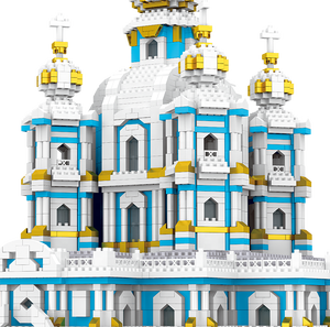 ชุดบล็อกก่อสร้างเพชรสถาปัตยกรรม,อาราม Smolny ของเล่นบล็อก3737ชิ้น - Product Image 6