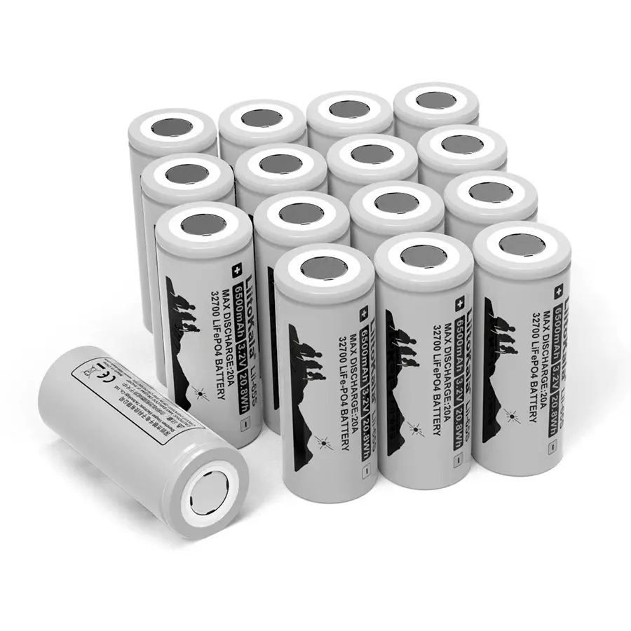 Batería de alta potencia de descarga continua para destornillador, LiitoKala, 32650, 3,2 V, LiFePO4, 6500mAh, 35A, para bicicleta eléctrica