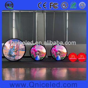Wifi USB 3G 4G Control remoto Programable LED Señal redonda Logo Círculo Pantalla de video 0,5 M 0,6 m Diámetro Pequeña pantalla redonda LED - Product Image 2