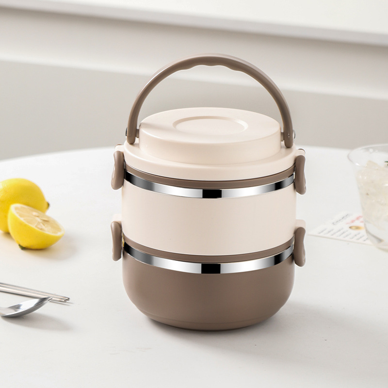 Pot de levage - double couche beige-marron