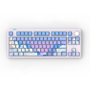 OUSAID DK86 Portable <strong>Computer</strong> Tablet <strong>Keyboard</strong> and Smart Device Wireless Mini <strong>Keyboard</strong> 86-<strong>key</strong> Design RGB Backlit Mechanical - Product Image 1