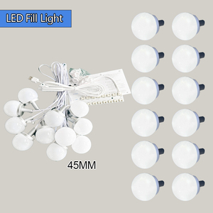DIYハリウッドLEDメイクミラー電球3トーン調光USB 5V/DC 12Vタッチスイッチバニティドレッシングテーブル & ビューティーミラー用 - Product Image 1