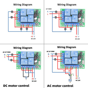 433MHz <strong>Wireless</strong> Remote <strong>Control</strong> Switch DC 12V 4CH <strong>Relay</strong> Receiver Module With 4 Channel RF Remote 433.92 Mhz Transmitter - Product Image 6