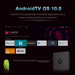 2023 nuovo Android Smart ATV TV Box Q1 4K Firestick Tv Voice Control Remote Google Assistant dispositivo di Streaming Android Tv Stick