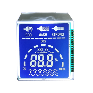 Di piccole dimensioni segmento personalizzato Display LCD 3 cifre bianco retroilluminazione 7 segmento blu per macchina ad acqua - Product Image 1