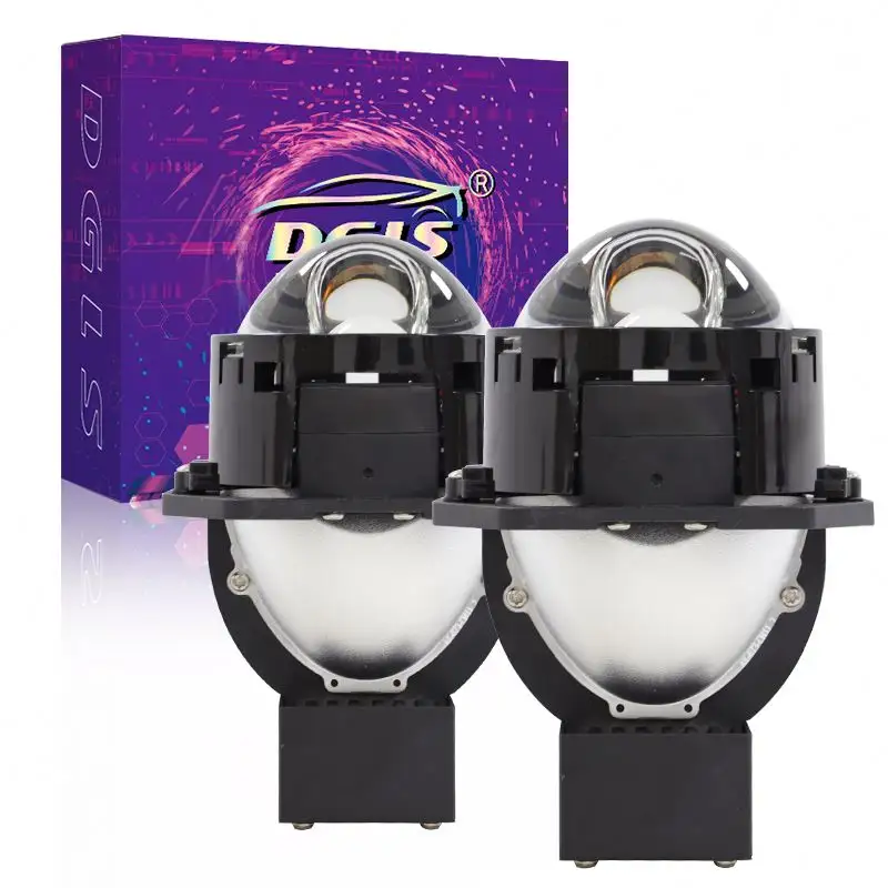 DGLS precio de fábrica E200 130W 12V 20000LM 6000K IP68 coche LED faro Bi led proyector lente 3 pulgadas bi led