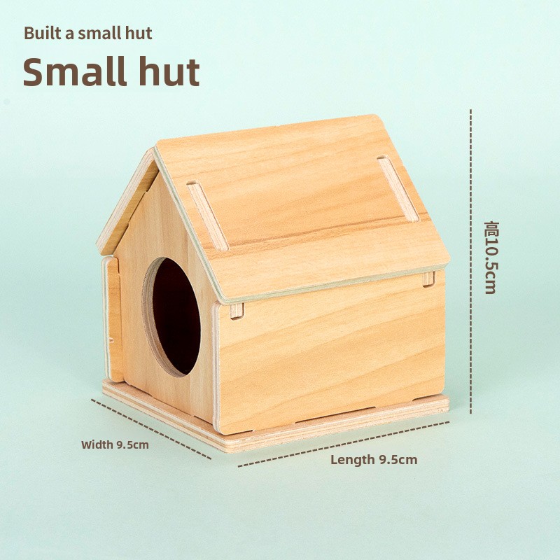 Petite cabane en bois massif