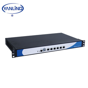 Portatile Mini <span class=keywords><strong>Computer</strong></span> Industriale Rack Mount Server di Rete Con Celeron 3855U 6 Intel Lan Firewall PC