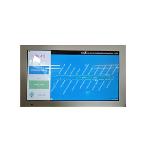 Venta caliente autobús LCD Estación de voz automática parada anunciador pantalla digital con GPS y publicidad - Product Image 1