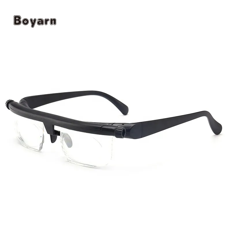 Boyarn Adjustable Vision Focus Reading Glasses Myopia Eye -6D To +3D Variable Lens Binocular Magnifying Porta Oculos