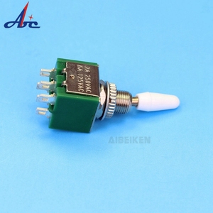 ABILKEEN 6 Pin lehim terminali 6mm mavi geçiş anahtarı su geçirmez kapak DPDT ON-ON iki yönlü geçiş anahtarı - Product Image 2
