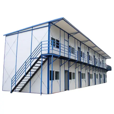 Casa de tipo K para trabajo en la escuela y hospital, estructura de acero ligera, económica, fabricada y lista para el trabajo