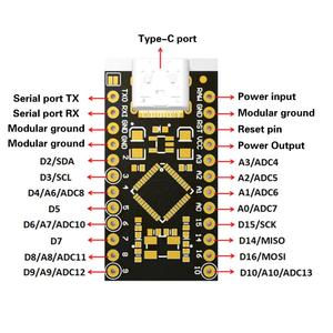 ATmega32U4 Typ C MINI USB Pro Micro ATmega32U4 5V/16MHz Modul mit 2 Reihen Pin Header Für Leonardo USB Board - Product Image 4