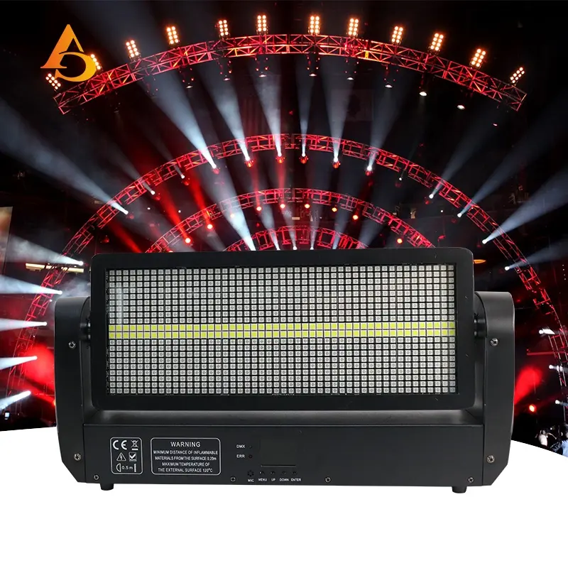 China Großhandel DJ-Ausrüstung LED Moving Head Strobe Bühnen licht Dmx512 RGB 3 in1 Blitzlichter