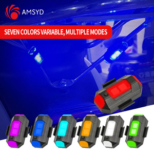 USB LED anti-çarpışma Drone çakarlı lamba Mini uçan uçak gece uyarı sinyali yanıp sönen ışık araba ışık aksesuarları için - Product Image 6