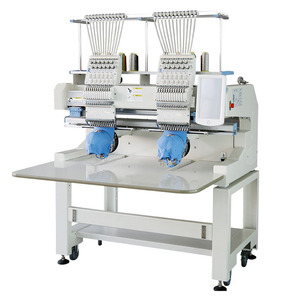 Hot Sale Two Head12/15 Needles Embroidery Machine <strong>Computer</strong> T-shirt Garment Sequins Needles Computerized Embroidery Machine - Product Image 1