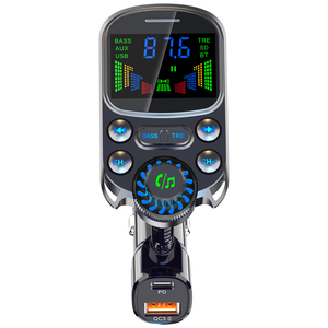 ร้อนขายเครื่องชาร์จแบลูทูธในรถยนต์ PD3.0 QC3.0 เครื่องส่งสัญญาณ FM ชาร์จเร็วพร้อมหน้าจอสีสันสดใส BC86 - Product Image 3