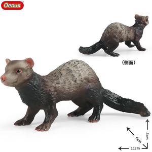 Yxs子供のシミュレーションおもちゃ固体野生生物モデルフェレット目隠しミンクの森イタチ認知ギフト - Product Image 5