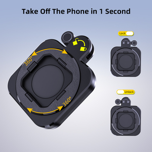 Xe người giữ điện thoại núi với quicklook hệ thống soporte kim loại người giữ điện thoại 360 xoay cho xe Air Vent người giữ điện thoại - Product Image 6