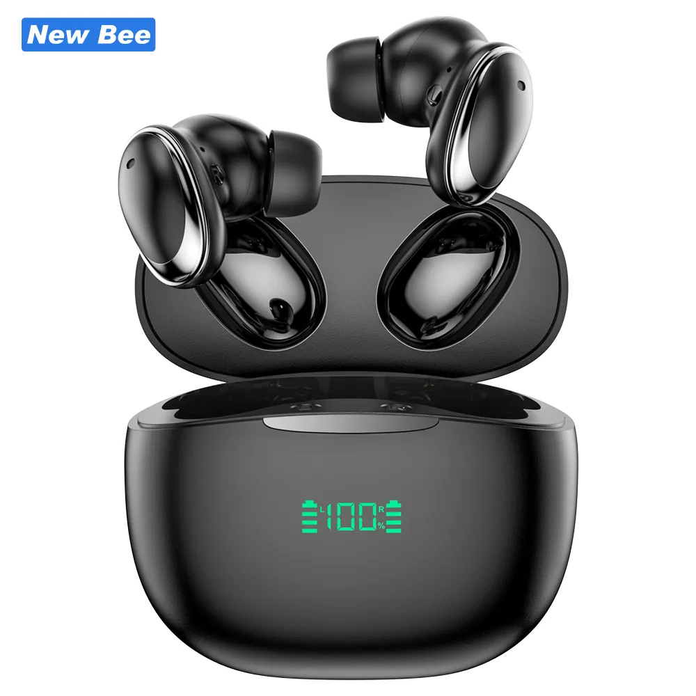 Bee 2023 tren baru TWS BT 5.2 ENC telepon telinga Noise Cancelling Handsfree earbud nirkabel benar Stereo headphone Mini Earphone