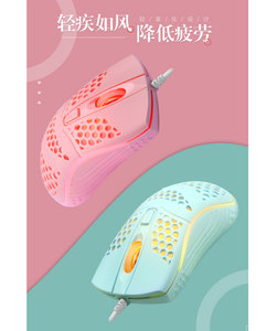 Mi <strong>Wolf</strong> M7 <strong>Hole</strong> Mouse Cute USB Colorful Luminous Mouse Desktop Notebook Computer for Cross-border Amazon - Product Image 3
