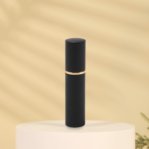 10ml di vendita calda bottiglia di nebulizzatore di profumo in alluminio portatile nero pressurizzato brina con superficie antigelo tappo di tenuta più recente bottiglia di metallo - Product Image 2