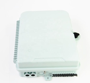 Caixa de distribuição para fibra abs, pc, uso interno/externo, ftth/pon otb/ftb/odb/fdb, 24 portas