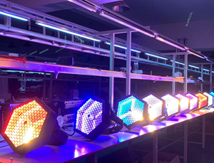 Ava ไฟ DMX ควบคุมเวที LED,1000วัตต์ RGB สีเต็มรูปแบบนำแสงแฟลชเวทีย้อนยุคแสง LED สำหรับดีเจคลับปาร์ตี้เวที