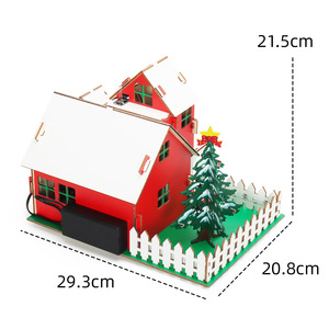 DIY akıllı ev kiti Arduino ile uyumlu, kök ahşap ev modeli, programlama öğrenme kabin noel hediye seti