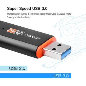 Realtek RTL8812BU AC1300 USB 3.0安卓平板双频Wifi适配器1300Mbps Usb Wifi加密狗，带外部天线 - Product Image 5