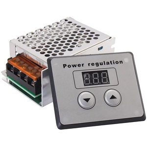 <strong>SCR</strong> Voltage Regulator Dimmer 4000W 220V AC Power Regulation Electric Motor Speed <strong>Controller</strong> Thermostat for Small Motors - Product Image 1