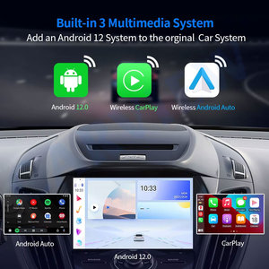 Smartbox kablosuz 12 kullanım Sim Snapdragon 8 Core-3 in 1 CarPlay oto Android 12 GPS 64GB ROM ile dahili YouTube ve Netflix - Product Image 2