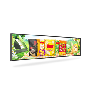 Ultra Wide Cloud Advertising <strong>LCD</strong> <strong>Display</strong> for Indoor Use for Elevators Airports Subways Education with Text <strong>Display</strong> <strong>Function</strong> - Product Image 2