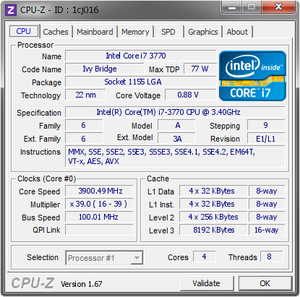 Pc/Client/Tablet <strong>Processors</strong> I7 3770 CPU 4 Total Cores 8 Total Threads <strong>Processor</strong> for <strong>Computer</strong> - Product Image 5