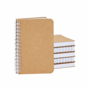 Stampa personalizzata A6 rilegatura a spirale taccuino a buon mercato Agenda copertina Kraft Note libri stampa Offset taccuino Kraft per gli studenti - Product Image 1