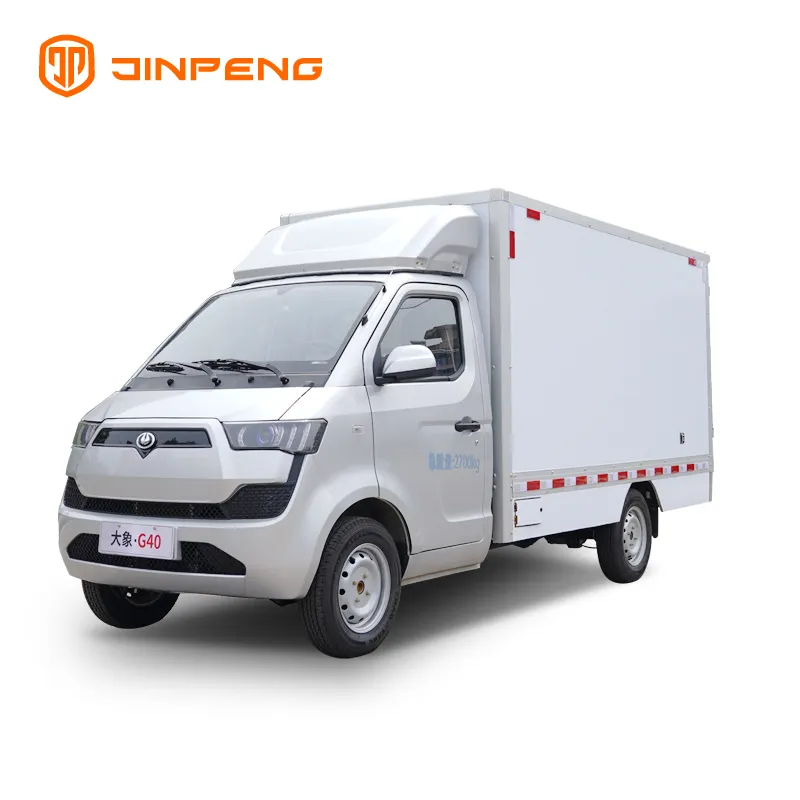 Camion Pick-Up électrique 2022 pour chargement à grande vitesse, batterie au Lithium, puissance verte G32 JINPENG 1280KG, charge Offre Spéciale, boîte de camion fermée