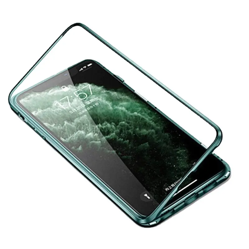 360 full cover protective glass cell phone shell case bag blank mobile phone case for iPhone
