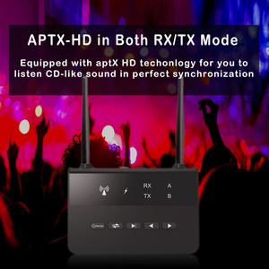5.4 Qualcomm Solution Reception and Transmission 2-in-1 AUXRCA Car TV APTX Adaptive