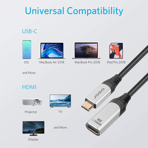 高质量4k 120hz 3.1 USB C至HDMI型C至HDMI母电缆适配器转换器，用于mac电视投影 - Product Image 5