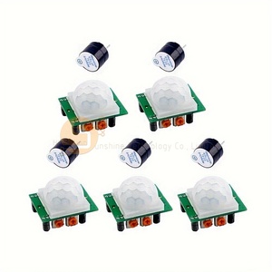 5個HC-SR501 PIRモーションセンサーと5個5VブザアラームArduino Raspberry Pi用 - Product Image 1