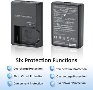 Replacement EN-EL14 Battery <strong>Charger</strong> MH-24 <strong>Charger</strong> Compatible with P7100 P7000 D5100 D5200 D5300 D5500 D5600 Df D3100 Etc. - Product Image 5