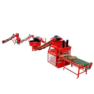 Hby 4-10 automática completa de bloques entrelazados haciendo máquina de moldeo en Uganda y japón - Product Image 4