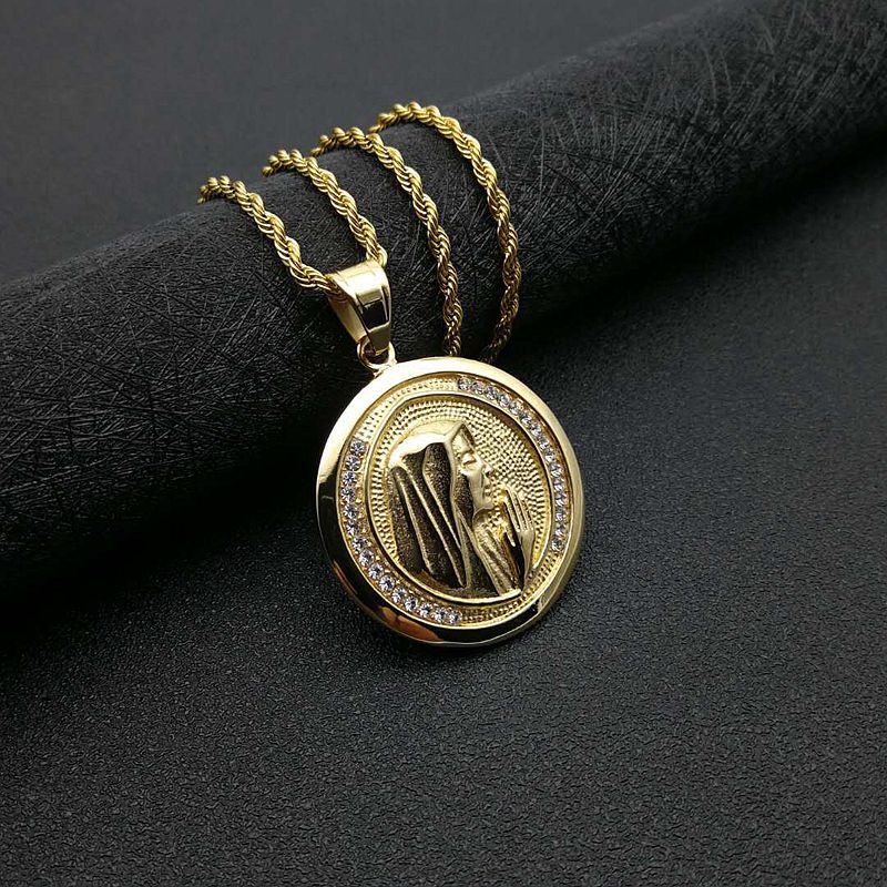 Gold Single Pendant Without Chain