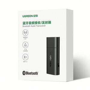 UGREEN蓝牙5.1发射器接收器2合1无线USB蓝牙适配器内置麦克风3.5毫米音频蓝牙加密狗 - Product Image 6