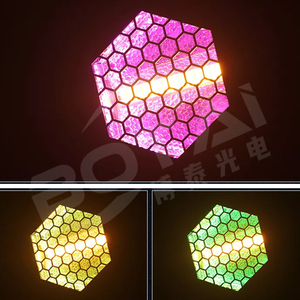 博泰舞台Dj迪斯科背景灯迷你Dmx六角像素Rgb频闪矩阵发光二极管复古灯 - Product Image 2