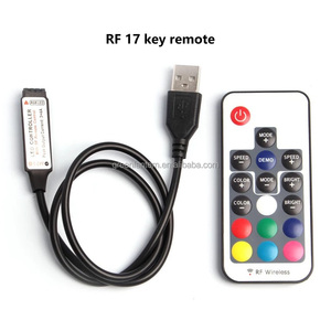 DC 5 В USB мини RGB светодиодный контроллер беспроводной RF 17key IR 24key 44key 3 кнопки для RGB Светодиодные полосы подсветки светодиодный модуль неоновые огни
